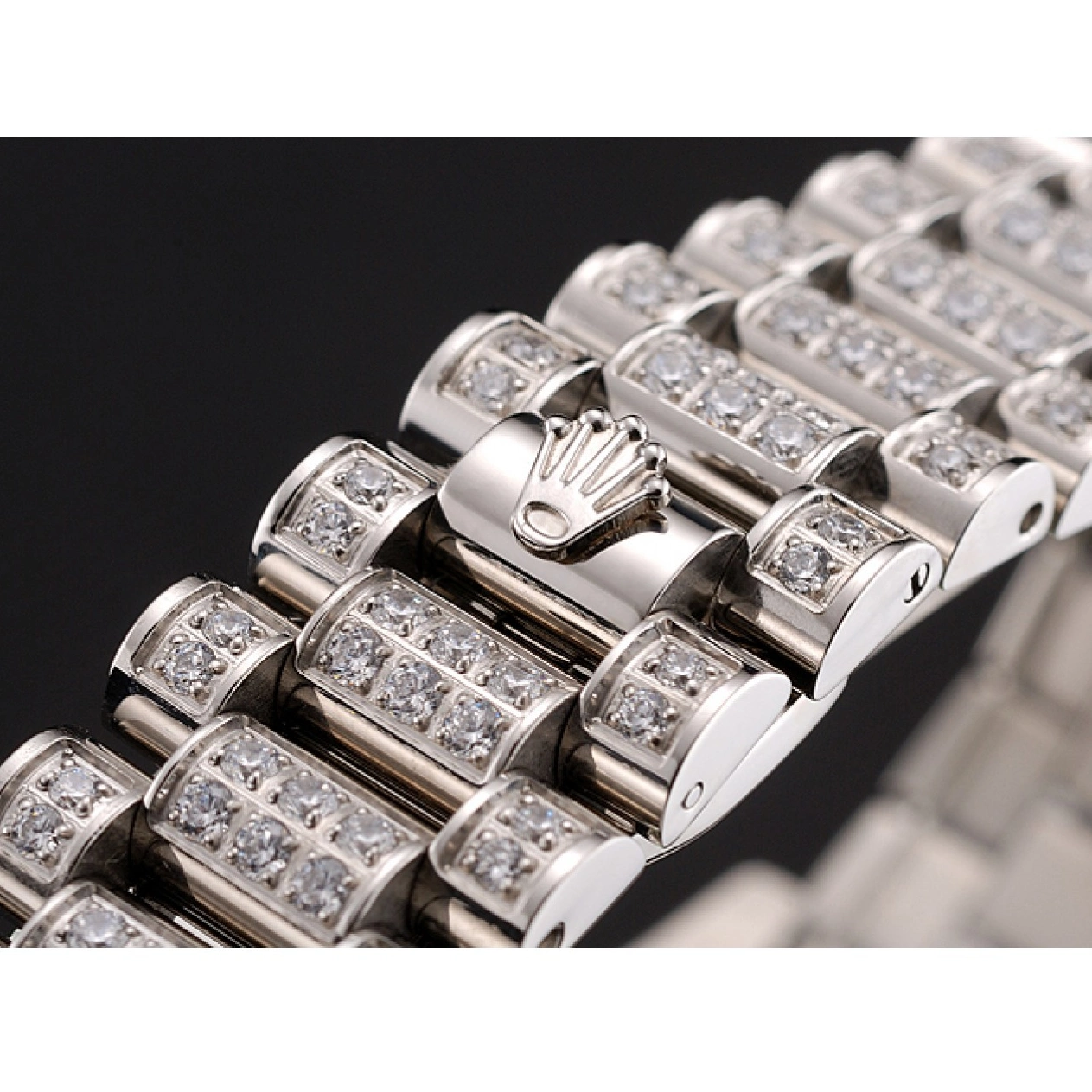 Good Copy Rolex Watches Diamond Bracelet 1453950 Pave Case Dial Swiss Diamond Rolex Diamond Day-Date 0816